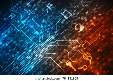 Digital Abstract Technology Background Cyber Background Stock ...