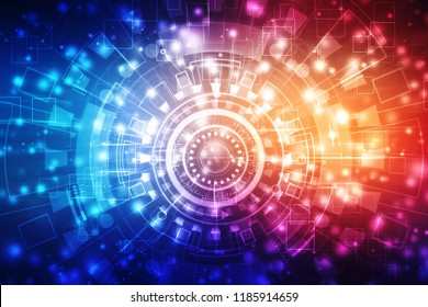 Digital Abstract technology background, futuristic background, cyberspace Concept