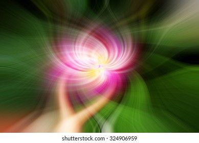 Digital abstract twirl background