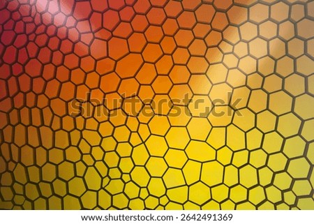digital art piece showcasing a mesmerizing mosaic of hexagons