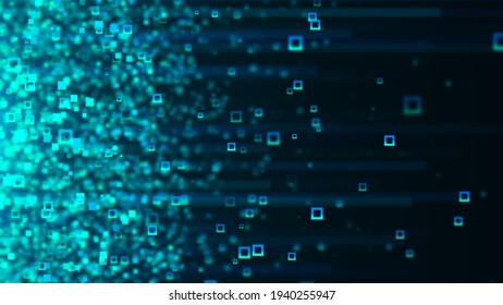 Digital Backdrop Stroke Particles Computer Generated Stock Illustration ...