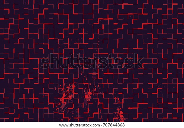 Digital background black and red color is divided\
into squares