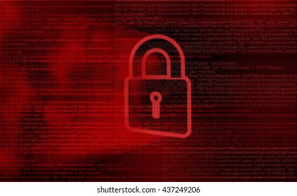 Digital background concept of Internet Security, system hacked