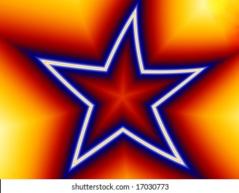Digital Background Image of a Star