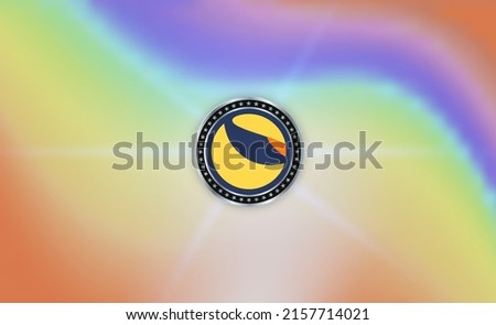 digital background image of the terra virtual currency. 3d illustration.