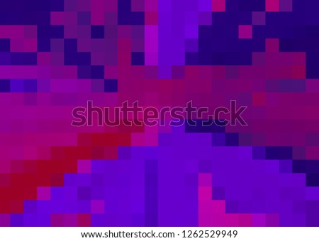 Digital background from purple, violet and dark blue squares. Illustration