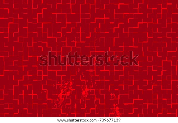 Digital\
background red color is divided into\
squares