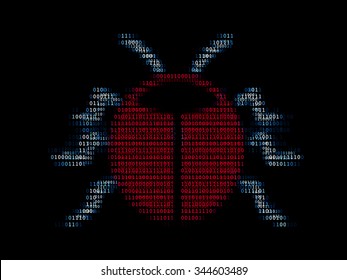 Digital Bug / Concept Of Computer Virus Or Software Bug