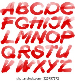 Bloody Alphabet Font Full Set Isolated Stock Photo Edit Now