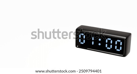 Digital Clock illustration. 3d render. 