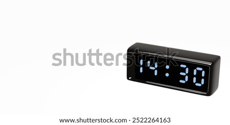 Digital Clock illustration. 3d render. 