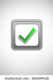 Digital composite of Correct tick box