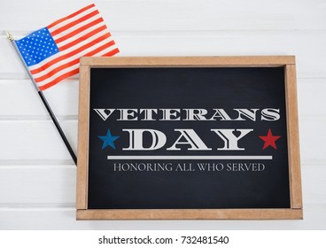 Digital composite of veterans day flag - Shutterstock ID 732481540