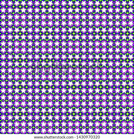 Digital computer graphic - seamless decorative pattern with a small five-poined stars in a circles for design.