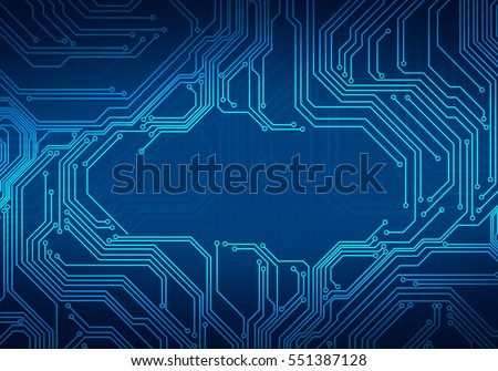 digital conceptual image circuit microchip onのイラスト素材