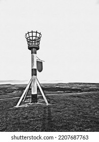 Digital Cross Hatch Drawing Of The Beacon, Castle Hill, Huddersfield, UK