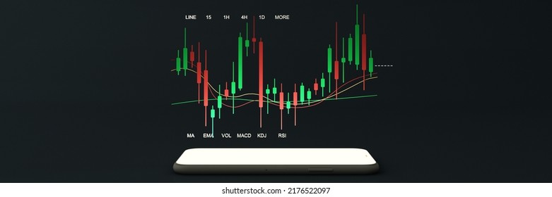 Digital Currency Technology Gold Coins For The Future It Is Enclosed Around A Digital Currency Chart The Cryptocurrency Market With A Price Chart And A Pencil And Note Paper Widescreen. 3d Rendering