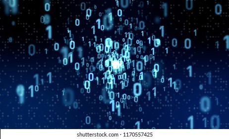 Digital Data Concept Binary Code Stock Illustration 1170557425