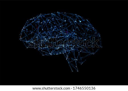 
Digital data and network connection of human brain