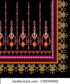 Digital Design Black Cross Stitch Motif