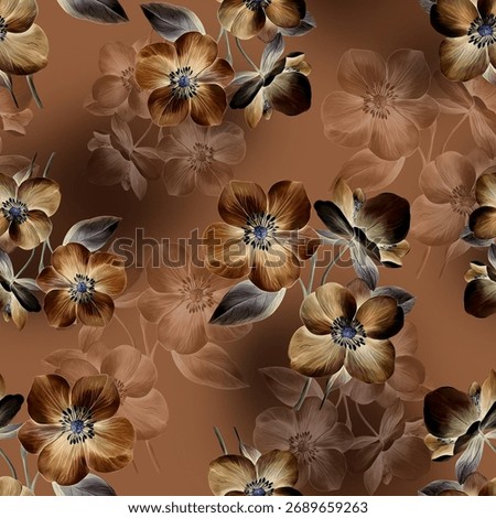 digital design light brown background texture and pattern and very beautiful flowers