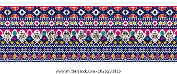 Digital Design Textile Print Manually Illustrated Stock Illustration ...