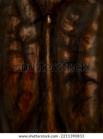 Digital drawing of a pecan
