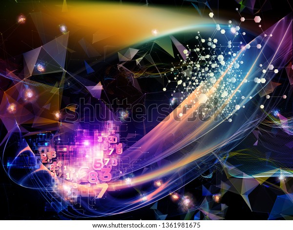 Digital Dreams Series Closeup Technology Background Stock Illustration ...