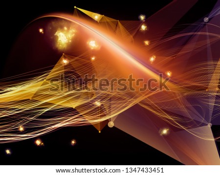Digital Dreams series. Visually pleasing composition of technology background with virtual visualization components  for works on science, education, computers and modern technology