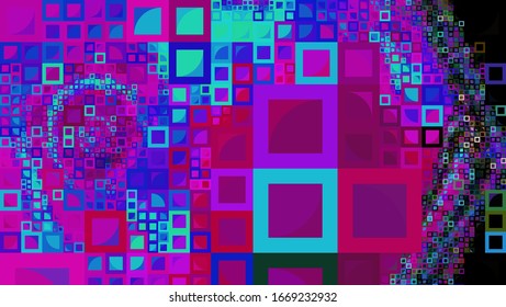 Digital effects. Multicolor abstract background. Colorful pattern. Creative graphic design for poster, brochure, flyer and card. Unique wallpaper. 
Backdrop for web, fabric and notepad cover.