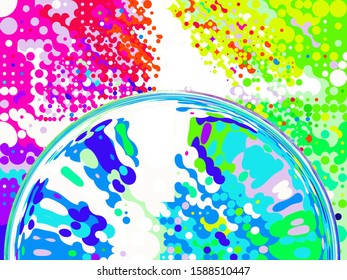 Digital effects. Vibrant abstract background. Colorful pattern. Geometric texture. Festive decoration.