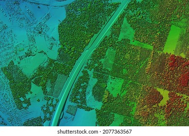 digital terrain model graphics