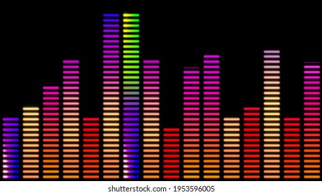 Digital equalizer bar graph, Sound Equalizer Abstract Background illustration