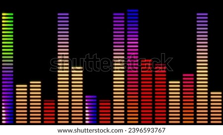 Digital equalizer bar graph, Sound Equalizer Abstract Background illustration