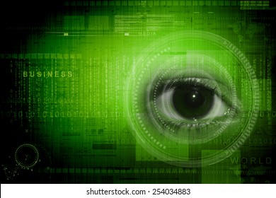 Digital Eye Stock Illustration 254034883