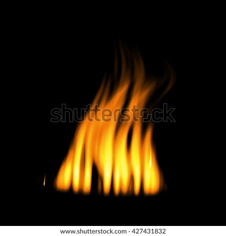 Digital fire effect on black background.
