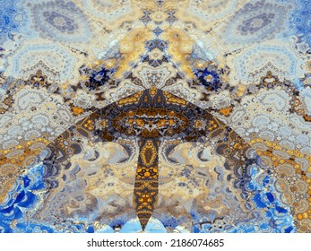 Digital Fractal Art: Calculated Abstract #01