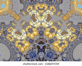 Digital Fractal Art: Calculated Abstract #02