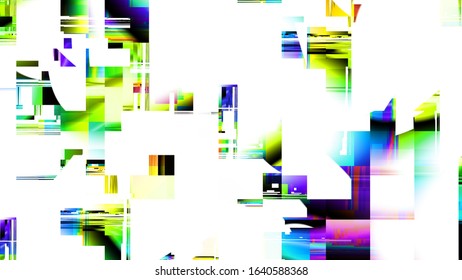Digital fractal pattern. Abstract background. Abstract glitch technology image.
