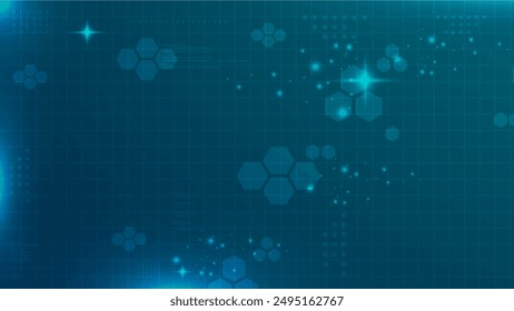 digital futuristic objects background design