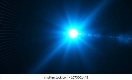 Blue Rays Lens Flare Vector Illustration Stock Vector (Royalty Free ...