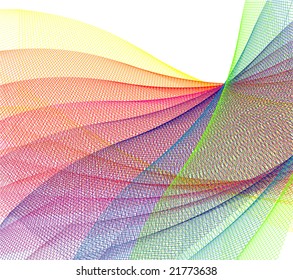 Digital Generated Rainbow Absract Background