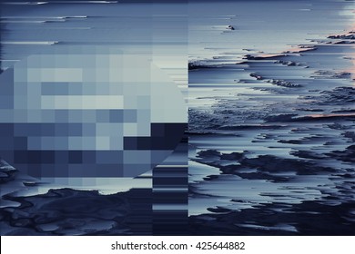 Digital Glitch Background
