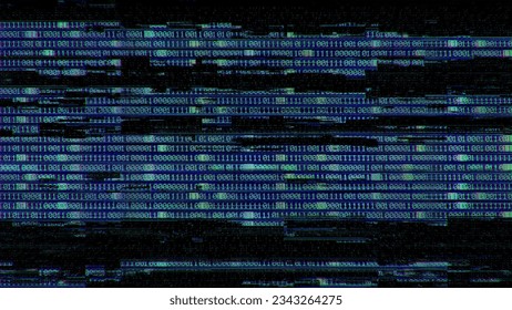 Digital Glitch Binary Codes. Abstract background 