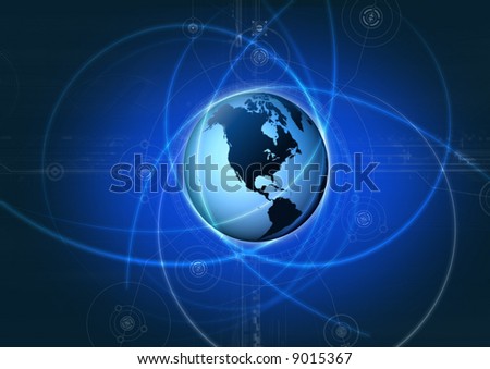 digital globe moving line stock illustration 9015367 shutterstock
