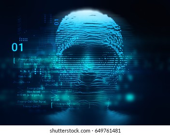 digital human hacker represent  danger of cyber criminal,hacker and ransomeware 3dillustration 