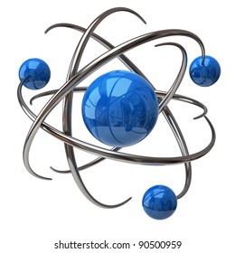 Digital illustration of atom