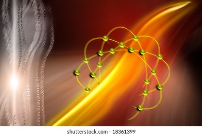 Digital illustration of digital background	