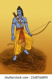 Digital Illustration Of A Character From An Indian Folk Tale