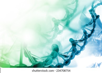 Digital Illustration Of Dna